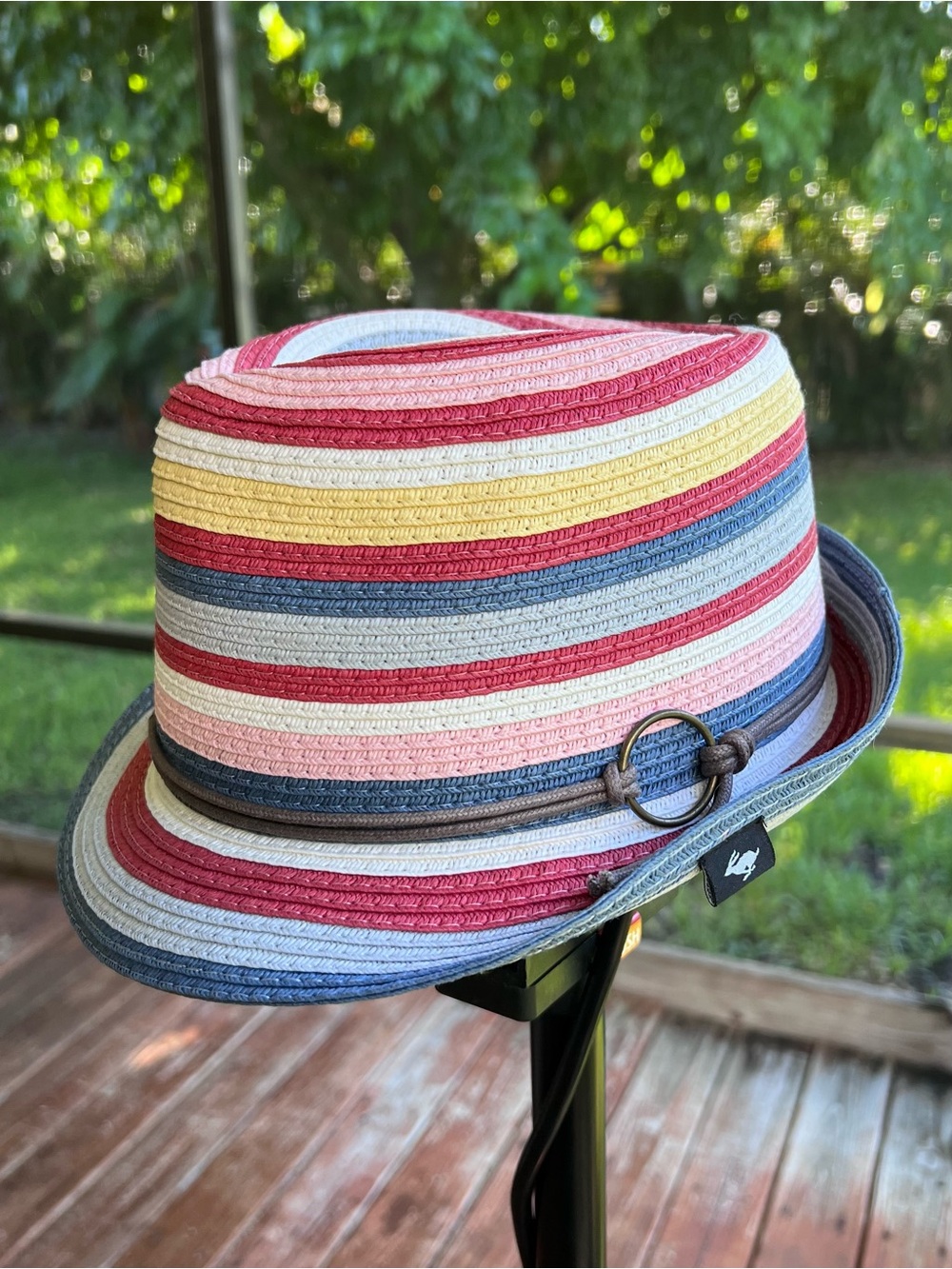Rare Peter Grimm Woven Fedora Hat